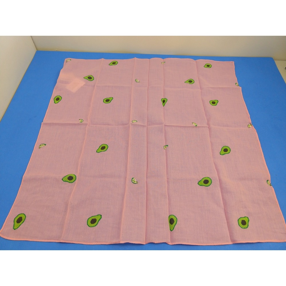 J Crew Pink Avocado Scarf Wrap 100% Cotton J0794